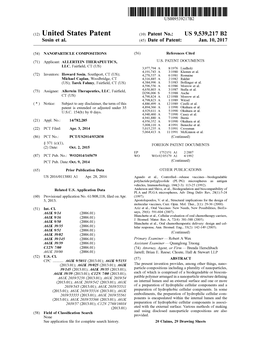 (12) United States Patent (10) Patent No.: US 9,539,217 B2 Sosin Et Al