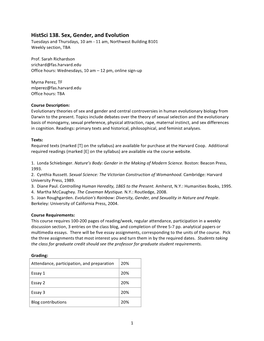 HS138 Syllabus