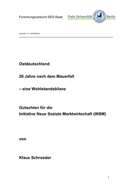 Endbericht "Wohlstandsbilanz 2010"