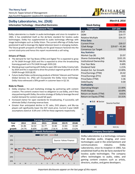 Dolby Laboratories, Inc