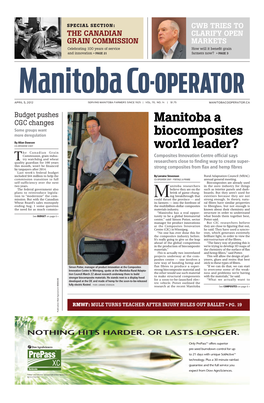 Manitoba a Biocomposites World Leader?