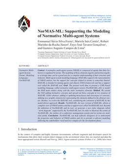 Normas-ML: Supporting the Modeling of Normative Multi-Agent