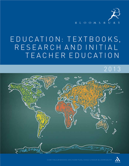 Education: Textbooks, Research and Initial Teacher Education