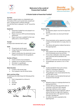 Pocket Guide to Powerchair Football Read Here