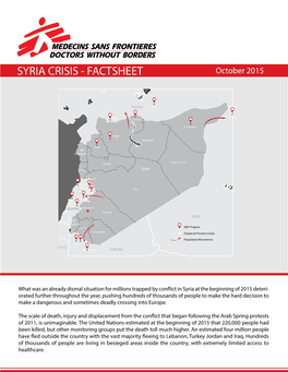 SYRIA CRISIS - FACTSHEET October 2015