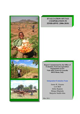 Evaluation of FAO Cooperation in Zimbabwe (2006-2010)