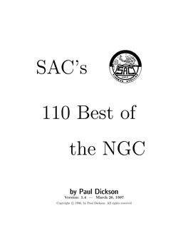 SAC's 110 Best of the NGC