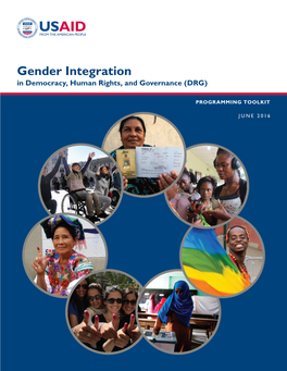 Gender Integration in Democracy, Human Rights, and Governance (DRG)