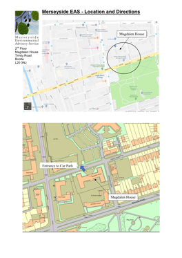 Magdalen House Location and Directions