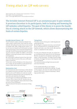 Timing Attack on I2P Web Servers