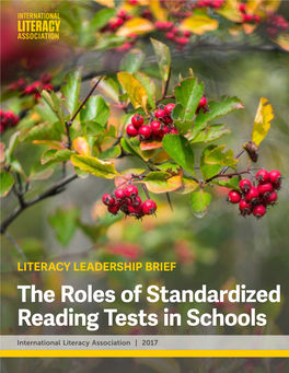The Roles of Standardized Reading Tests in Schools
