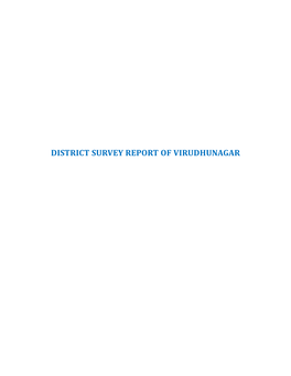 District Survey Report of Virudhunagar