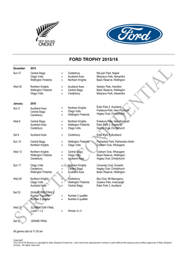 Twenty20 Programme 2006/07