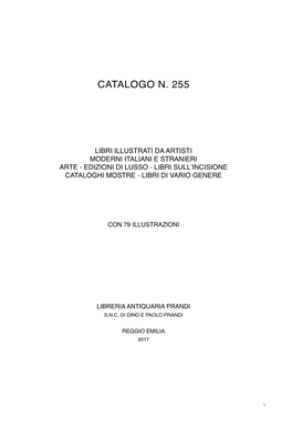 Catalogo N. 255