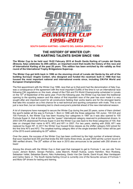 The History of Winter Cup: the Karting Talents Show Since 1996