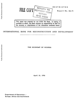 World Bank Document