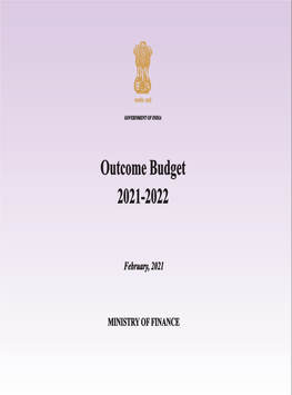 Outcome Budget 2021-2022