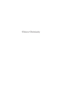 Chinese Christianity Religion in Chinese Societies