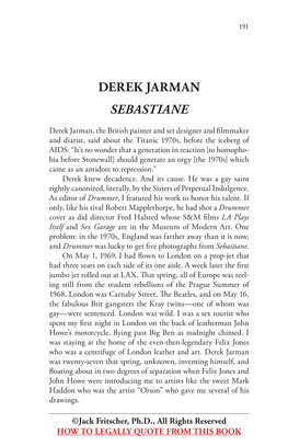 Derek Jarman Sebastiane