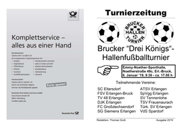 Turnierzeitung Für 6.1.2019