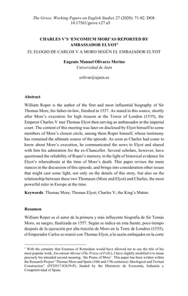 The Grove. Working Papers on English Studies 27 (2020): 71-82. DOI: 10.17561/Grove.V27.A5
