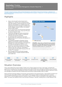 Seychelles : Floods