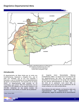 Diagnóstico Departamental Meta