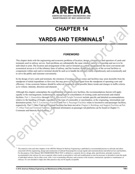 Chapter 14 Yards and Terminals1