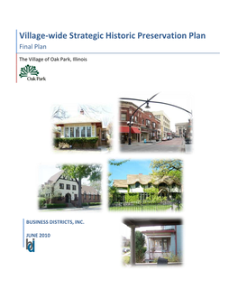 Village-Wide Strategic Historic Preservation Plan Final Plan