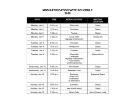 Mos Ratification Vote Schedule 2018