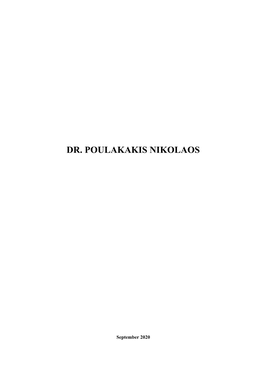 Dr. Poulakakis Nikolaos