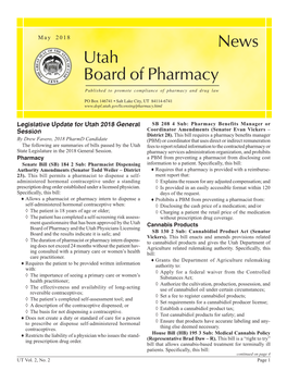 News Utah Board of Pharmacy