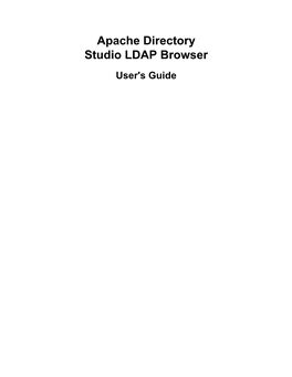 Apache Directory Studio LDAP Browser