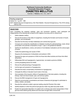 DIABETES MELLITUS Connie J