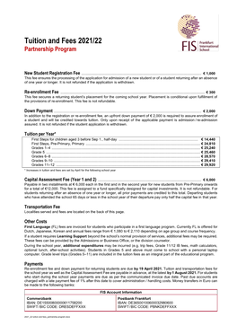 Tuition & Fees 2011