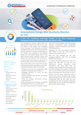 Smartphone Design Win Quarterly Monitor