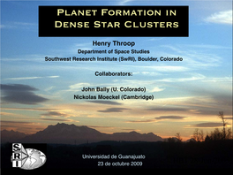 Planet Formation in Dense Star Clusters