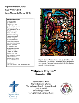 “Pilgrim's Progress”