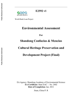 2. Environmental Baseline Condition