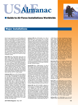 Almanac ■ Guide to Air Force Installations Worldwide