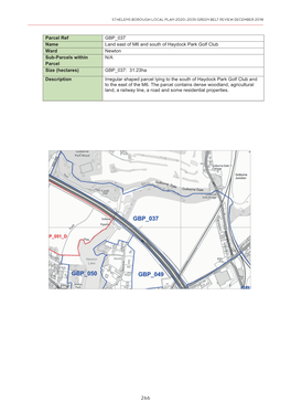 GBP 037 Parcel Ref GBP 037 Name Land East of M6 and South of Haydock Park Golf Club Ward Newton Sub-Parcels Within P