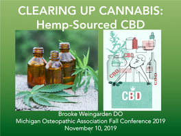 Hemp-Sourced CBD