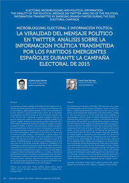 Ciclo Electoral En España 2019