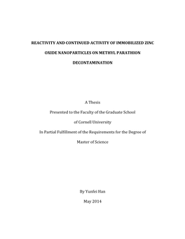 Reactivity)And)Continued)Activity)Of)Immobilized)Zinc)