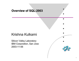 Overview of SQL:2003