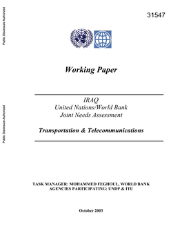 Working Paper IRAQ United Nations