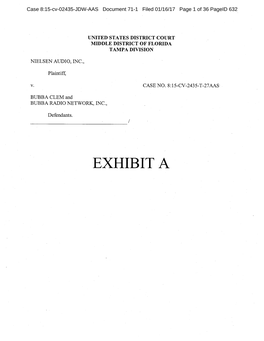 EXHIBIT a Case 8:15-Cv-02435-JDW-AAS Document 71-1 Filed 01/16/17 Page 2 of 36 Pageid 633