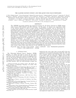 Arxiv:1402.0661V1 [Astro-Ph.SR] 4 Feb 2014