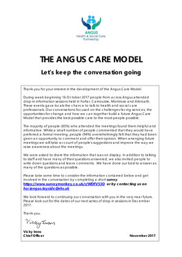 The Angus Care Model