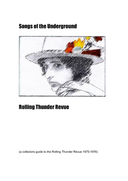Songs of the Underground Rolling Thunder Revue